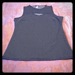 Fig & Blu Polka Dot Top